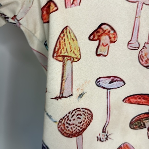 Funky Threads - Tan Mushroom Shirt - Casual Button Down - XL - Picture 3 of 8